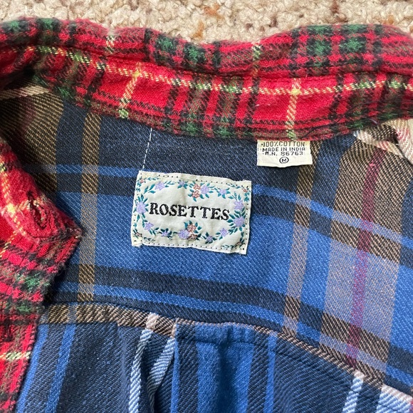 Vintage Mixed Plaid Flannel - Picture 5 of 9